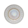 Costa Nova Dinnerware|Cristal Collection Salad Plates in Nacar, Set of 6