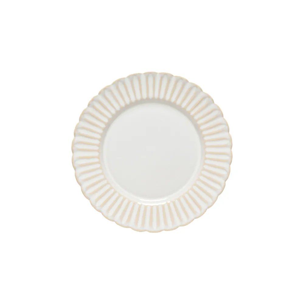 Costa Nova Dinnerware|Cristal Collection Salad Plates in White, Set of 6
