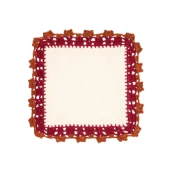 Cabana Place Settings & Linens|Crochet Embellished Cocktail Napkins, Set of 6