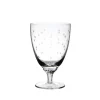The Vintage List Glassware|Crystal Bistro Glasses with Stars Design, Set of Six