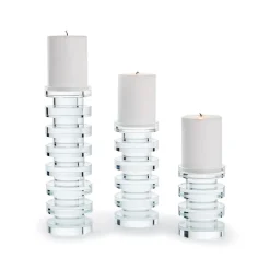 Two's Company Candles|Crystal Candle Holder, Set of 3