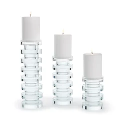 Two's Company Candles|Crystal Candle Holder, Set of 3