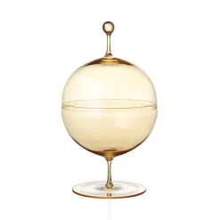 Lobmeyr Glassware|Crystal Candy Dish I. in Gold Lustre