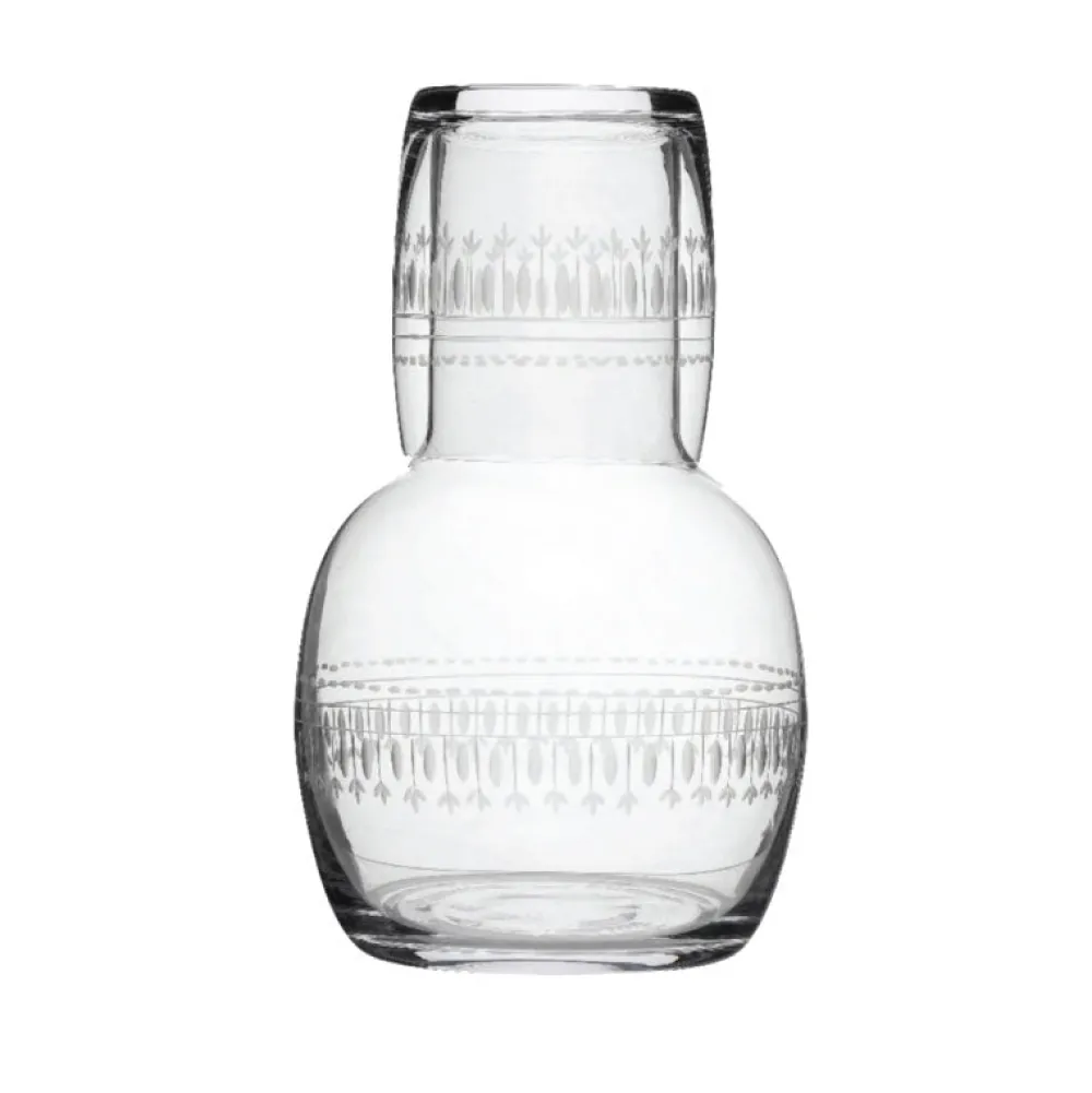 The Vintage List Glassware|Crystal Carafe Set with Ovals Design
