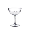 The Vintage List Glassware|Crystal Champagne Saucers with Lens Design