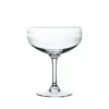 The Vintage List Glassware|Crystal Cocktail Glasses with Ovals Design, Set of Four