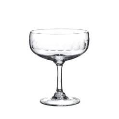 The Vintage List Glassware|Crystal Cocktail Glasses with Lens Design, Set of Four
