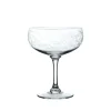 The Vintage List Glassware|Crystal Cocktail Glasses with Fern Design, Set of Four