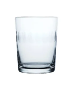 The Vintage List Glassware|Crystal Large Tumblers with Lens Design, Set of 4