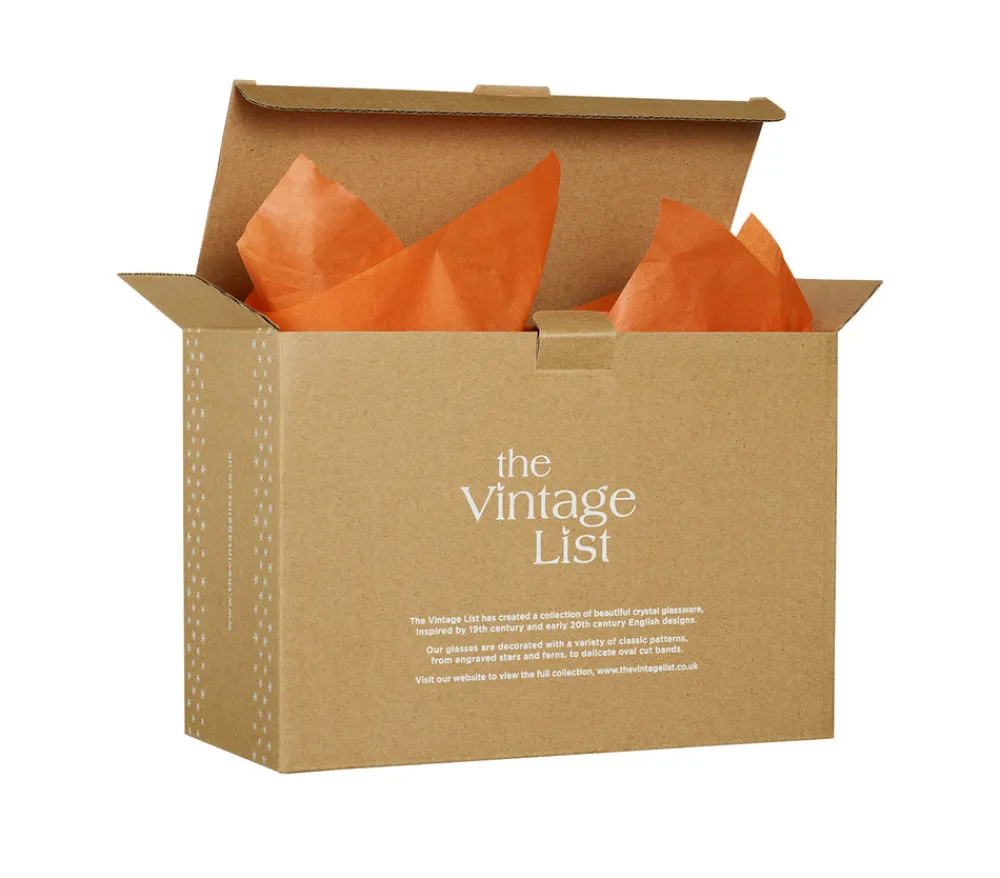 The Vintage List Glassware|Crystal Martini Glasses With Spears Design, Set of 2