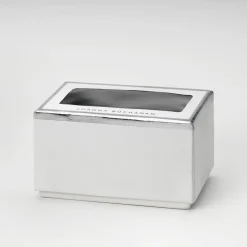 Joanna Buchanan Place Settings & Linens|Crystal Quartz Napkin Rings in Indigo, Set of Two