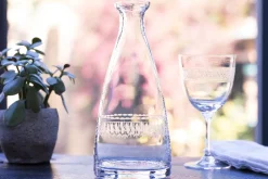 The Vintage List Glassware|Crystal Table Carafe with Ovals Design