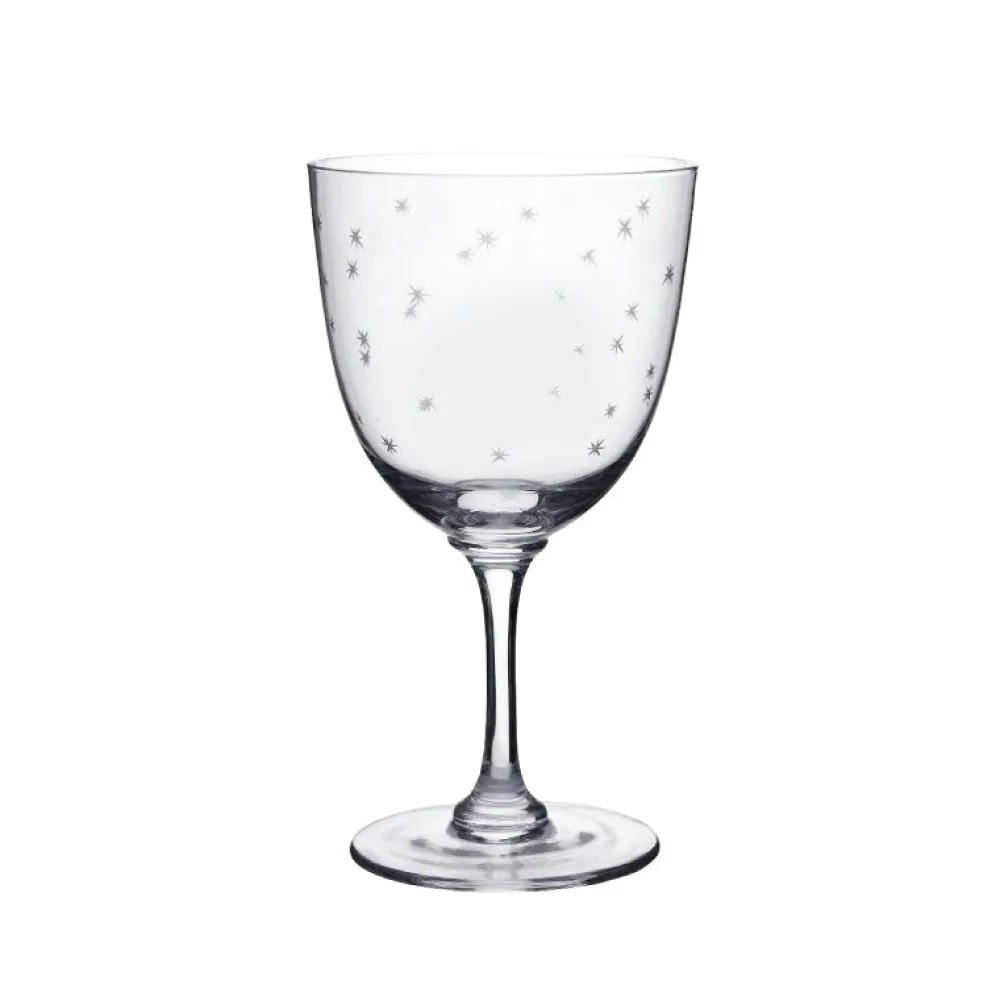 The Vintage List Glassware|Crystal Wine Glasses with Stars Design