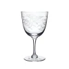 The Vintage List Glassware|Crystal Wine Glasses with Fern Design