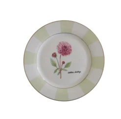 Maggie Bentley Designs Dinnerware|“Dahlias, Darling” Salad Plates, Set of 4