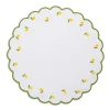 Loulou La Dune Place Settings & Linens|Daisy Placemat and Napkin Set in White