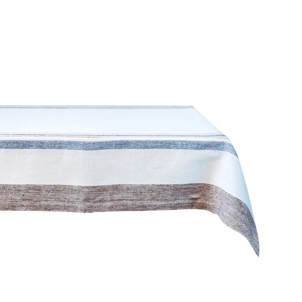 Juliska Place Settings & Linens|Danish Stripe 52" Table Square in Taupe