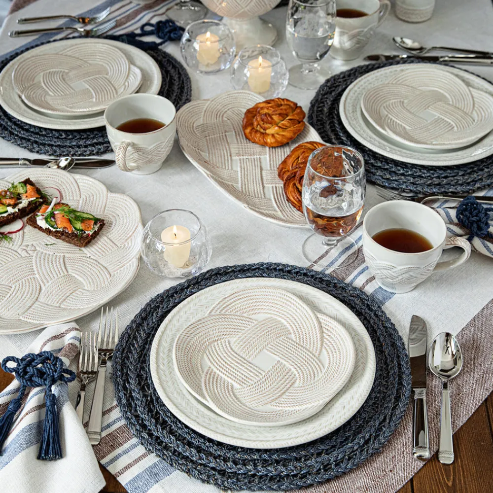 Juliska Place Settings & Linens|Danish Stripe Napkin in Taupe, Set of 4