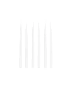 Rebecca Udall Candles|Danish Taper Candles in Bright White, Set of 6