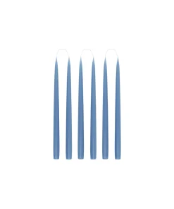 Rebecca Udall Candles|Danish Taper Candles in Cornflower, Set of 6