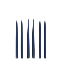 Rebecca Udall Candles|Danish Taper Candles in Denim Blue, Set of 6