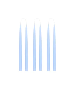 Rebecca Udall Candles|Danish Taper Candles in Powder Blue, Set of 6