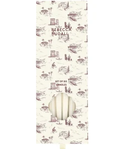 Rebecca Udall Candles|Danish Taper Candles in Soft White, Set of 6