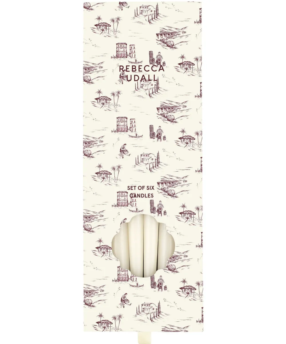 Rebecca Udall Candles|Danish Taper Candles in Soft White, Set of 6