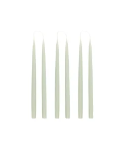 Rebecca Udall Candles|Danish Taper Candles in Sage Green, Set of 6