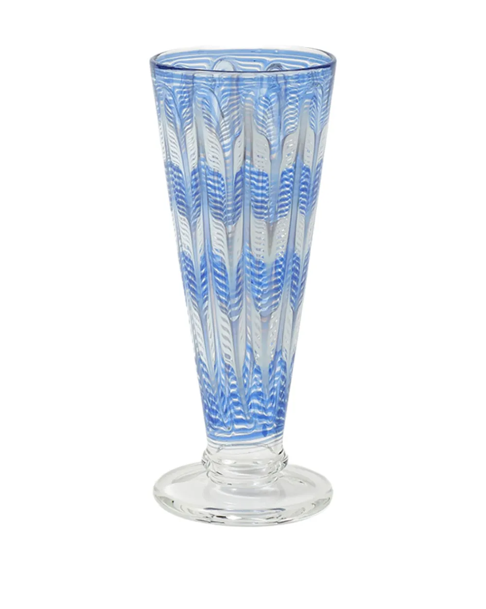 Cabana Glassware|D’Ascoli Donatello Flute Glasses in Sapphire, Set of 6