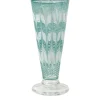 Cabana Glassware|D’Ascoli Donatello Flute Glasses in Turquoise, Set of 6