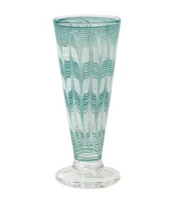 Cabana Glassware|D’Ascoli Donatello Flute Glasses in Turquoise, Set of 6