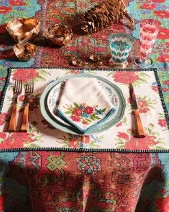 Cabana Glassware|D'Ascoli Donatello Glasses, Turquoise, Set of 6