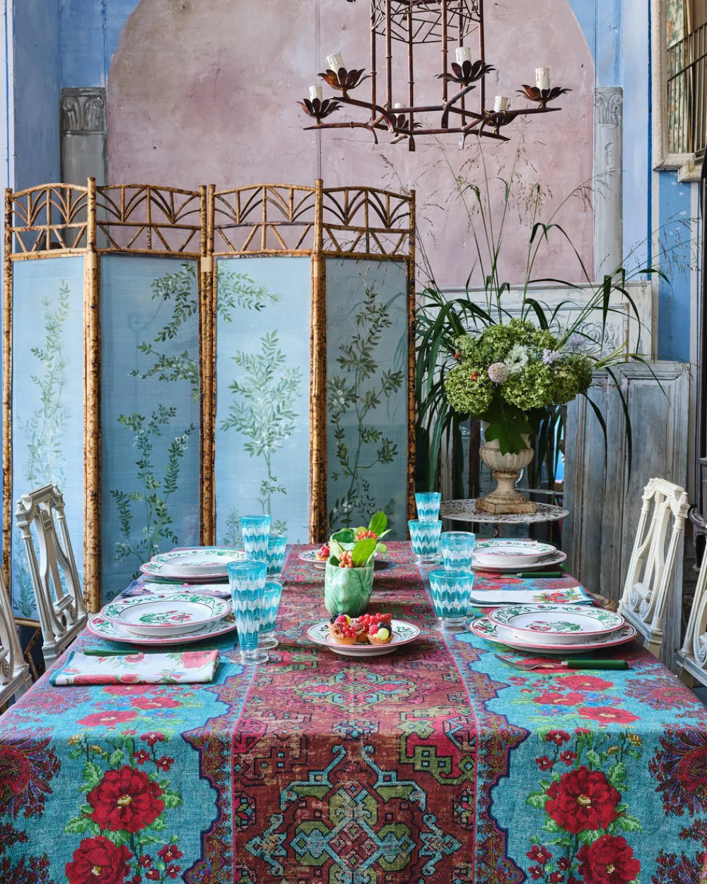 Cabana Place Settings & Linens|D’Ascoli Scheherazad Tablecloth