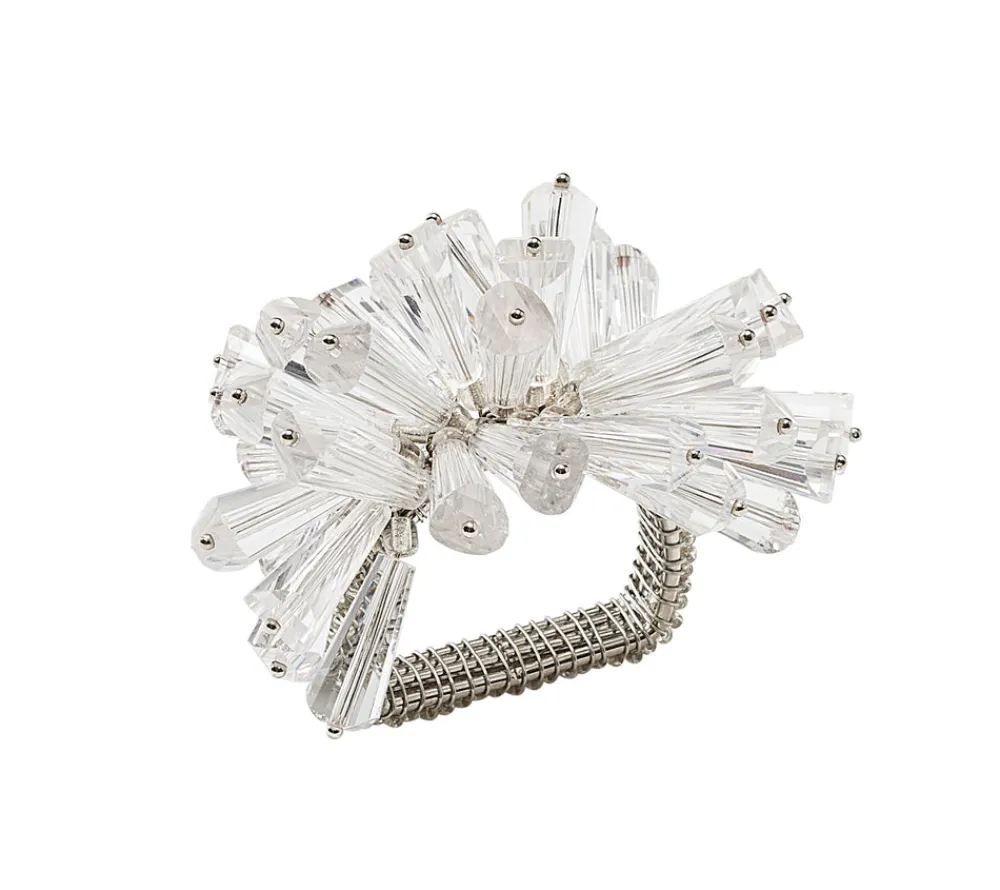 Kim Seybert Place Settings & Linens|Dazzle Napkin Ring in Crystal, Set of 4
