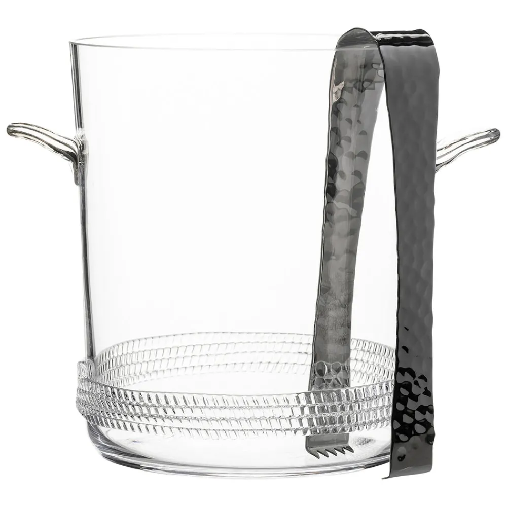 Juliska Bar|Dinnerware|Dean Ice Bucket with Tongs