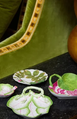 Tory Burch Dinnerware|Decorative Leaf Plates, Set of 4