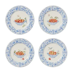 Laboratorio Paravicini Dinnerware|Delft Plates in Pomegranates, Set of 4