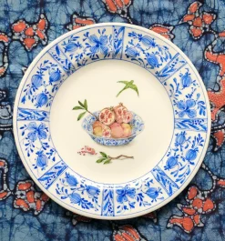 Laboratorio Paravicini Dinnerware|Delft Plates in Pomegranates, Set of 4