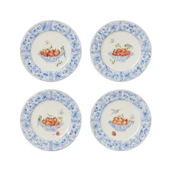 Laboratorio Paravicini Dinnerware|Delft Plates in Pomegranates, Set of 4