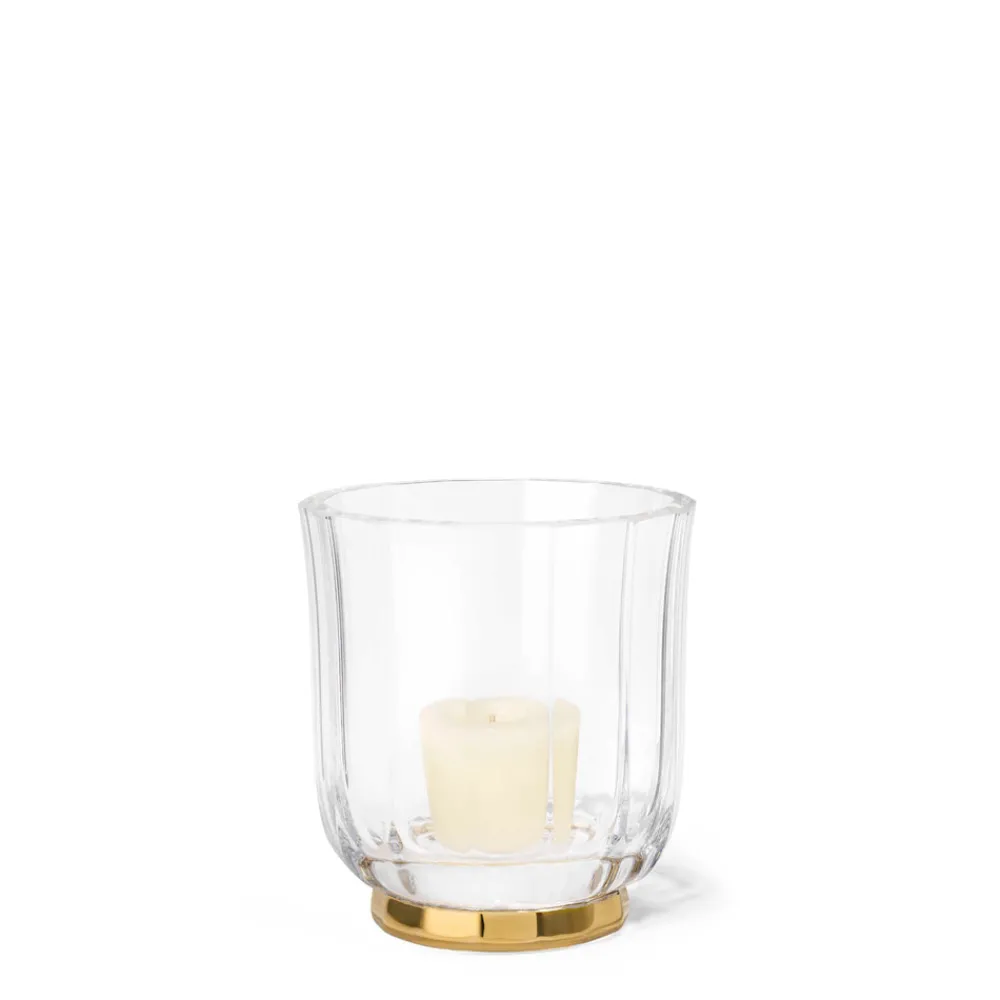 AERIN Candles|Delmara Crystal Votive Holder, Hurricane