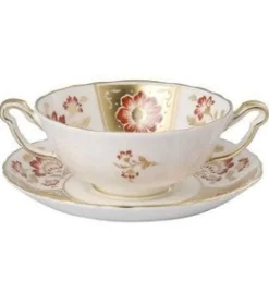 Royal Crown Derby Glassware|Derby Panel Dinnerware in Red