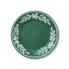 AERIN Dinnerware|Dessert Plate With White Floral Trim in Cypress