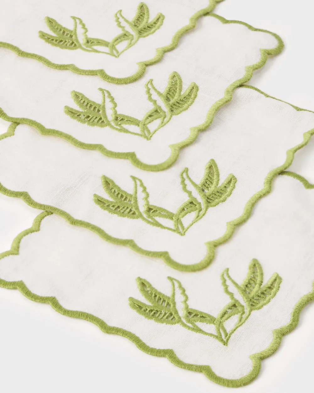 Cabana Place Settings & Linens|DESTREE x Embroidered Cocktail Napkins, Set of 4