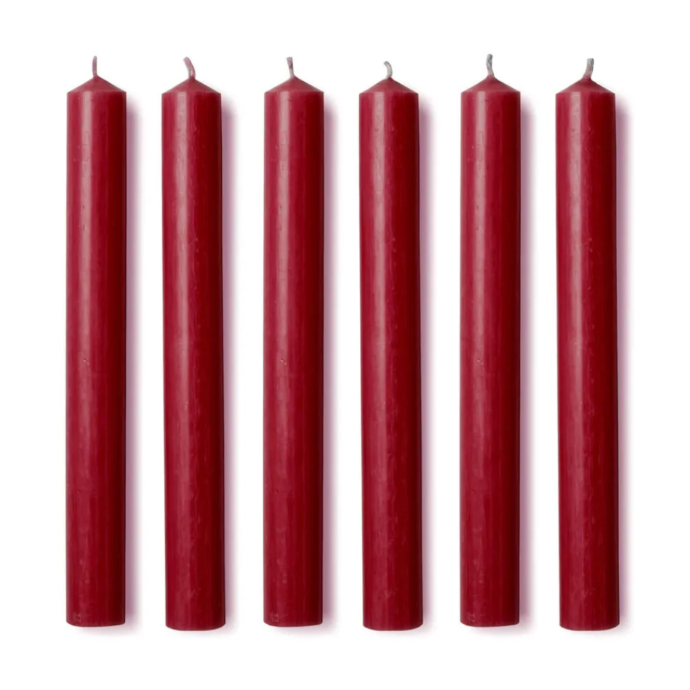 Issy Granger Candles|Dinner Candles in Aster Red