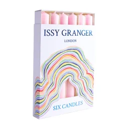 Issy Granger Candles|Dinner Candles in Marguerite Pink