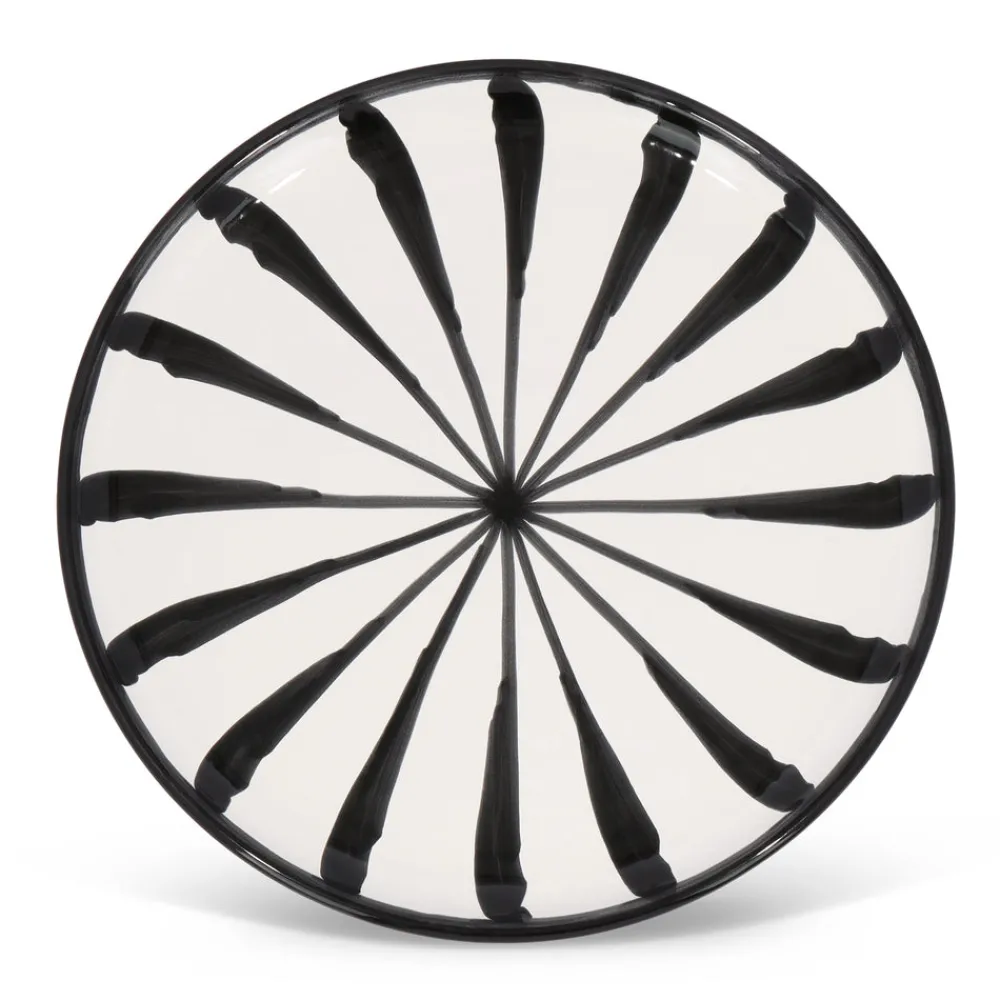 Pomelo Casa Dinnerware|Dinner Plate With Candy Cane Stripes