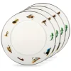 Golden Rabbit Dinnerware|Dinner Plates in Flying Fish, Set of 4
