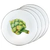 Golden Rabbit Dinnerware|Dinner Plates in Fresh Produce, Set of 4