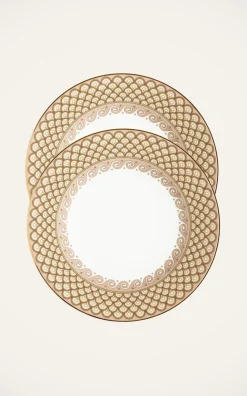 La DoubleJ Dinnerware|Dinner Plates in Odysseus Dusty Pink, Set of 2